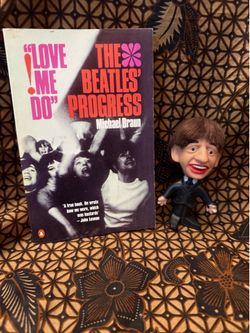 Beatles Book “Love Me Do” + Ringo Figurine Memorabilia Bundle