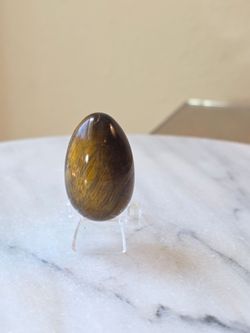 1.5" Approximately Tiger Eye Egg Quartz Crystal