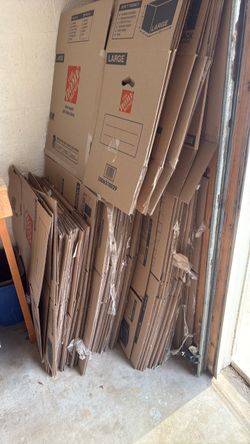 Home Depot Moving Boxes Lot