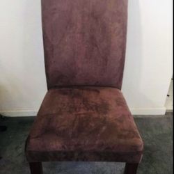 Brand dining room Table new chairs! Wooden with Suede like fabric! 