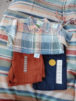 Brand new- Cat & Jack/ Osh Kosh  Toddler boys summer shorts set