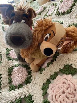 Disney Lady And Doger Stuffed Animals
