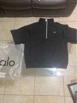 Black alo quarter zip size S
