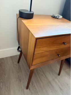 2 x West Elm Mid Century Nightstand