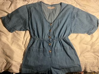 Denim Romper