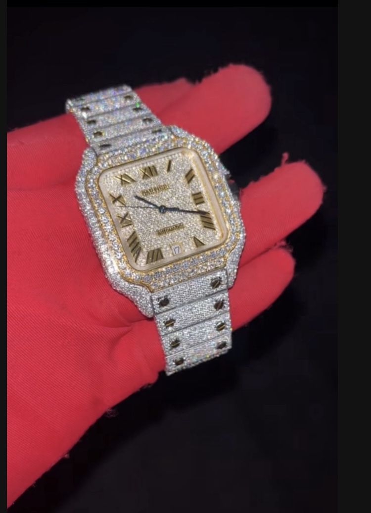 Iced Out Watch Sirconia Diamonds