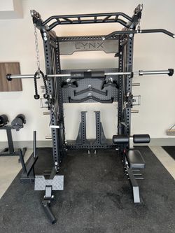2in1 Pro Series - All in One Home Commercial Gym - Dual Cable Machine - Squat Rack - Bench Press - (Weights Fitness Exercise) 