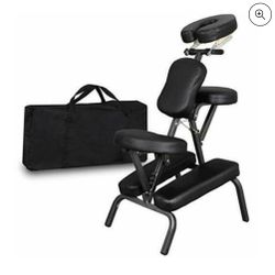 Portable Light Weight Massage Chair Leather Pad Travel Massage Tattoo Spa Chair w/Carrying Bag
