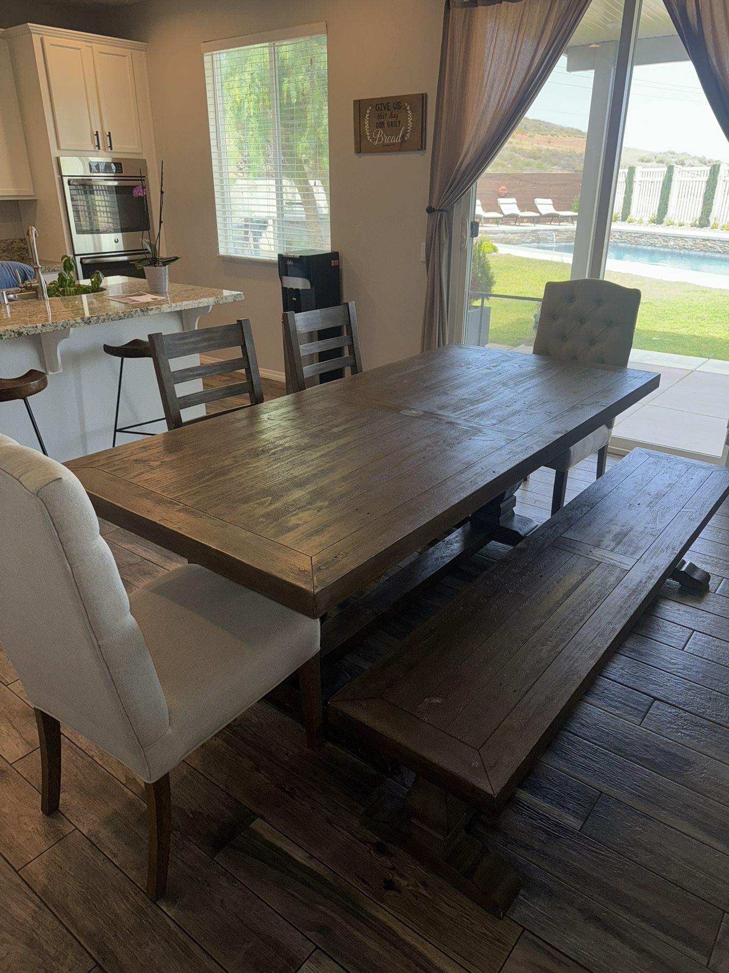 Dining Table With Bench And Chairs