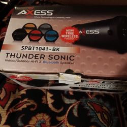 Merry Christmas 🎁Axess Blue Tooth Thunder Sonic Speaker See Pics 