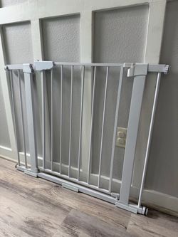 White Metal Baby Safety Gate