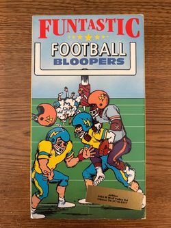 Funtastic Football Bloopers VHS Tape