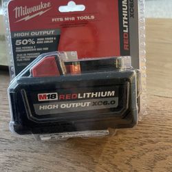 Milwaukee M18 REDLITHIUM HIGH OUTPUT XC6.0 Battery Pack  48-11-1865 NEW NEW NEW