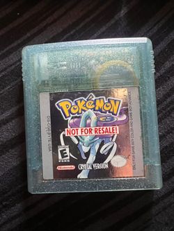 Pokémon crystal not for resale