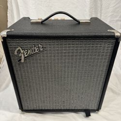 2018 ish , Indonesian Fender Rumble 25 bass combo amp
