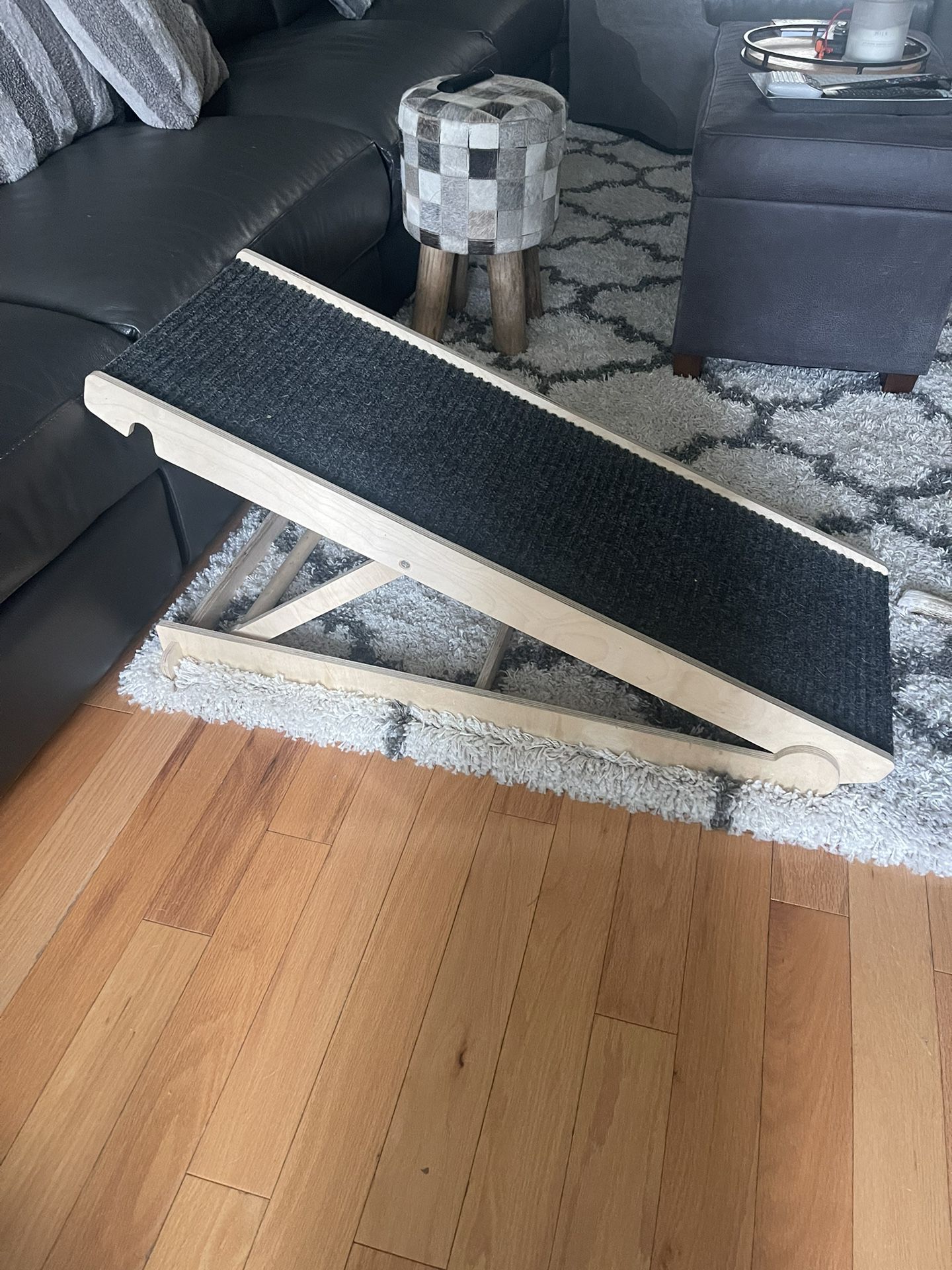 Pawnotch USA 🇺🇸 Made Adjustable Dog Ramp  - for Couch or Bed with Paw Traction Mat - 40" Long and Adjustable from 14” to 24” - Rated for 200LBS - fo