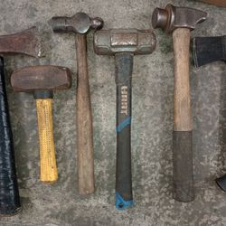 Collection Of Hammers And Axe Heads
