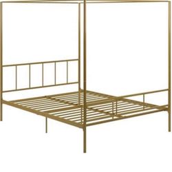Gold Canopy Bed