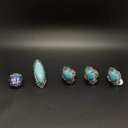 Set of 5 Jewelry Rings