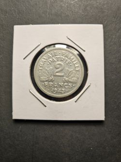 1943 france 2 alumniun coin