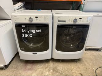 Maytag Maxima Front-Load Washer and Dryer Set