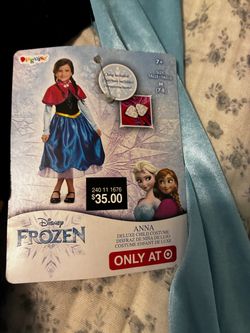 Frozen Princess Anna deluxe Costume Dress m 7-8
