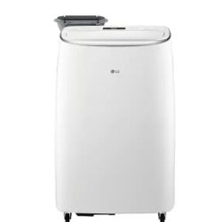 LG
10,000 BTU 115-Volt Portable Air Conditioner Cools 500 Sq. Ft. with Dual Inverter, Quiet, Wi-Fi and LCD Remote in White