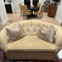 Persian Styled Stitched Yellow Couches 