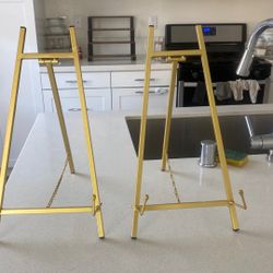 Small Gold Easels 