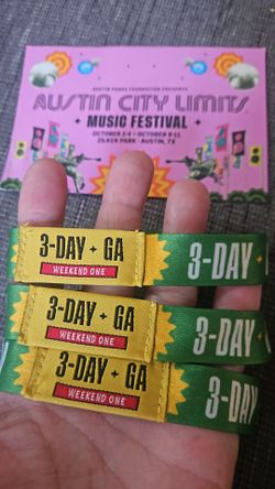 3! ACL Weekend One, 3-day passes
