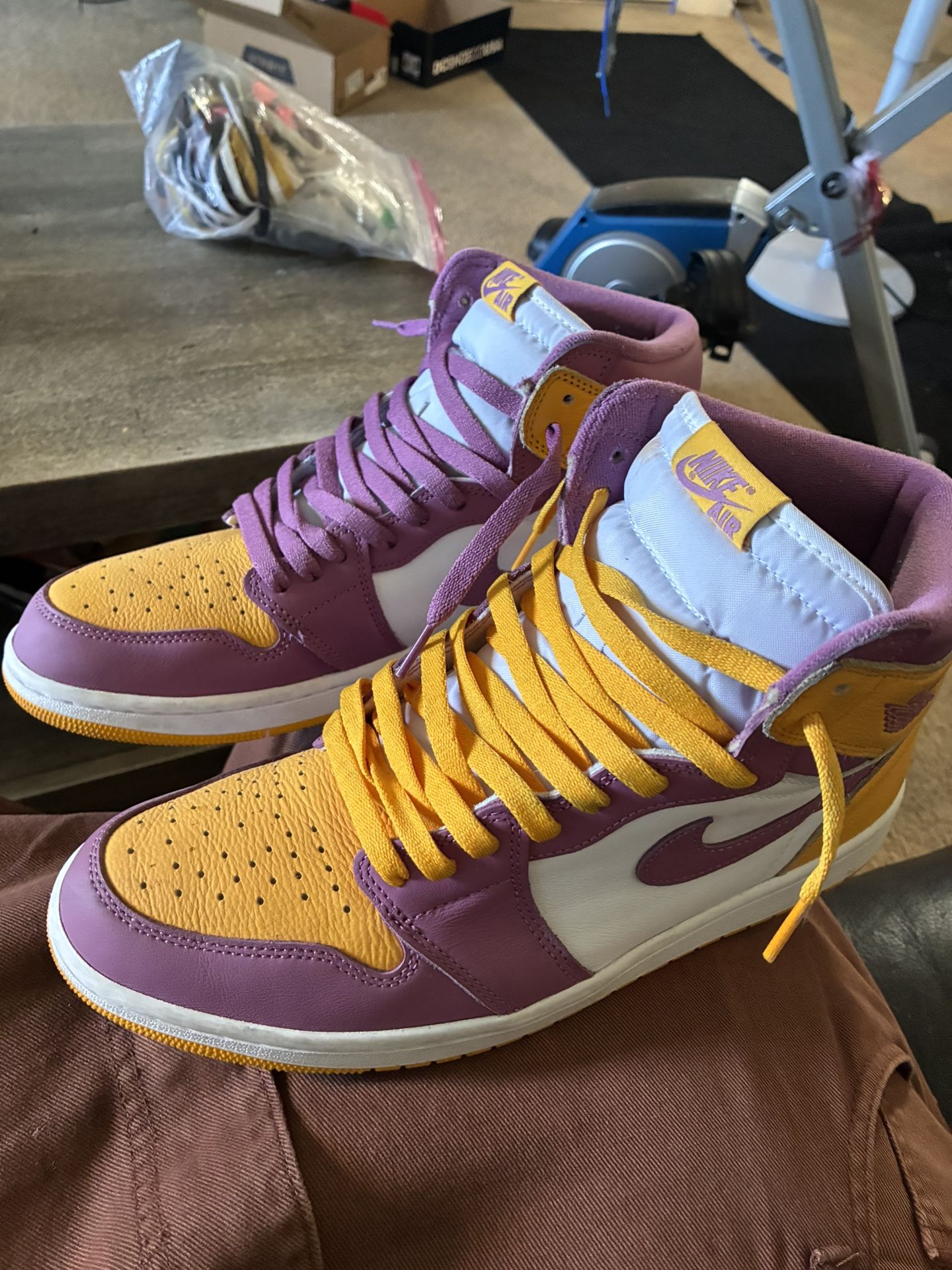 Nike Air Jordan 1 Mid “Lakers” Custom Colorway