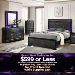New affordable bedroom sets| finance available $39 down