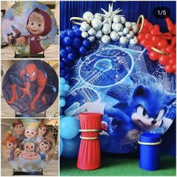 Circle Ring  with 4 Backdrop Designs (Party Decor)