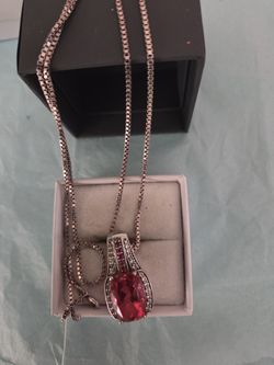 Pink Tourmaline With Diamonds