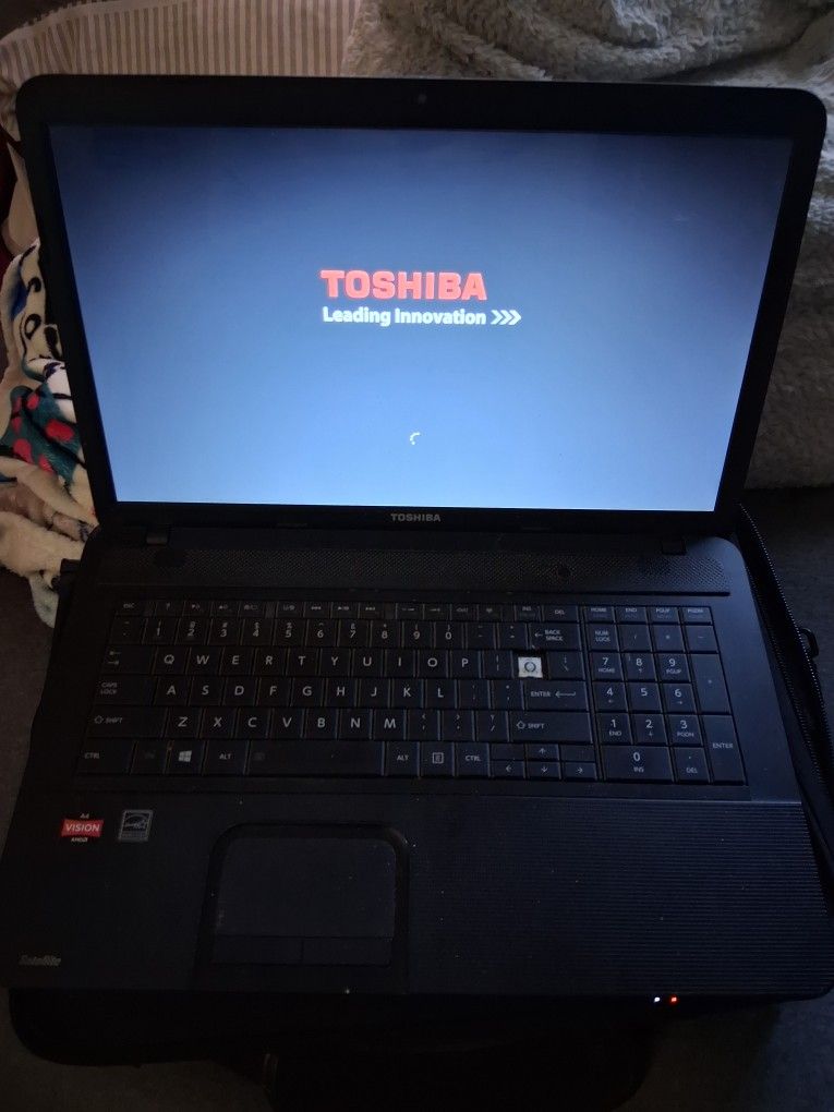 Toshiba Satellite Laptop with case