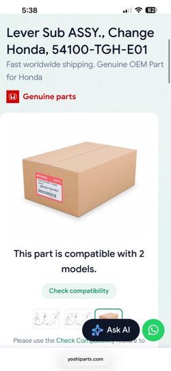 Brand new in box (OEM) Honda Civic Type R shift