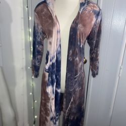 Women Floor Length Open Front Cardigan Lightweight Long Sleeve Maxi Duster with Pockets
