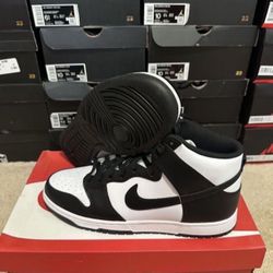 Nike Dunk High Retro Black White Panda DD1399-105 Size 12 Brand New 
