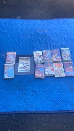 Disney tapes and poster
