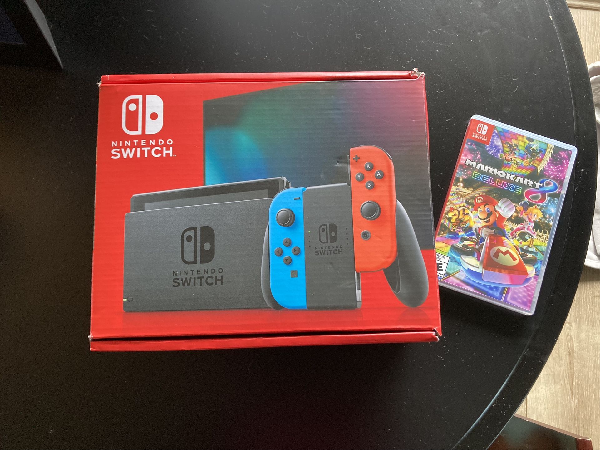 Nintendo Switch 1 With Joy Con Remote Bundle Including Mario Kart 8 Deluxe