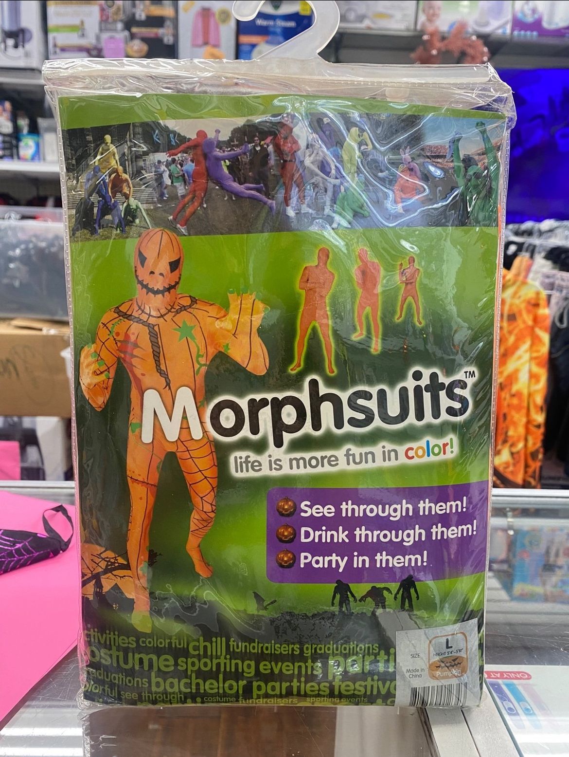 MorphCostumes Morphsuits - Pumpkin - available in Medium & LargeNEW