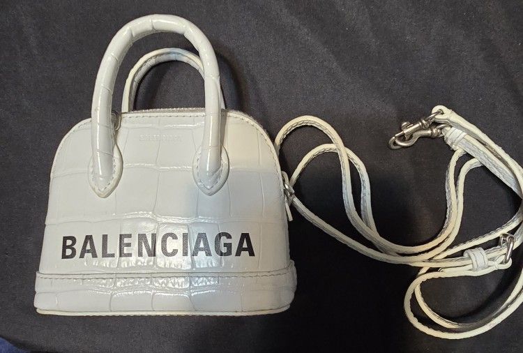 Balenciaga Women's Nano Ville Leather Top Handle Bag
