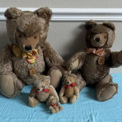 Vintage Articulated Teddy Bear Lot $50 for all xox