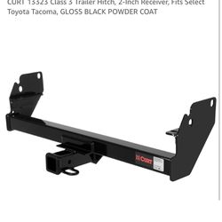 CURT 13323 Class 3 Trailer Hitch, 2-Inch Receiver, Fits Toyota Tacoma, GLOSS BLACK POWDER COAT