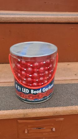 9 foot led beads garland lights long lasting and low power consumption