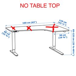 IKEA BEKANT SIT STAND DESK UNDER FRAME ELECTRONIC DESK BRAND NEW