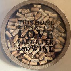 Frame Filled With Wine Corks