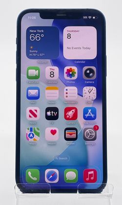 Unlocked Apple iPhone 12 A2172 64GB Black Service Battery