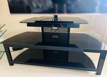Etec BLACK GLASS TV STAND !!