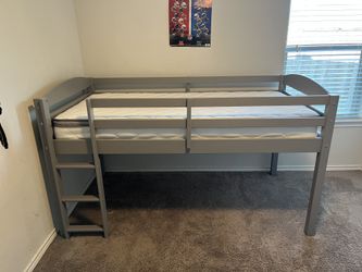 Grey bunk bed